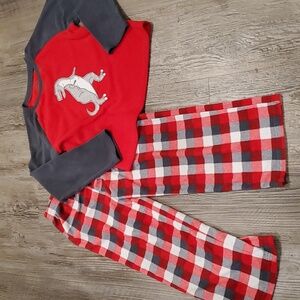 Carter Dinosaur Flannel Pajama Set Size 6